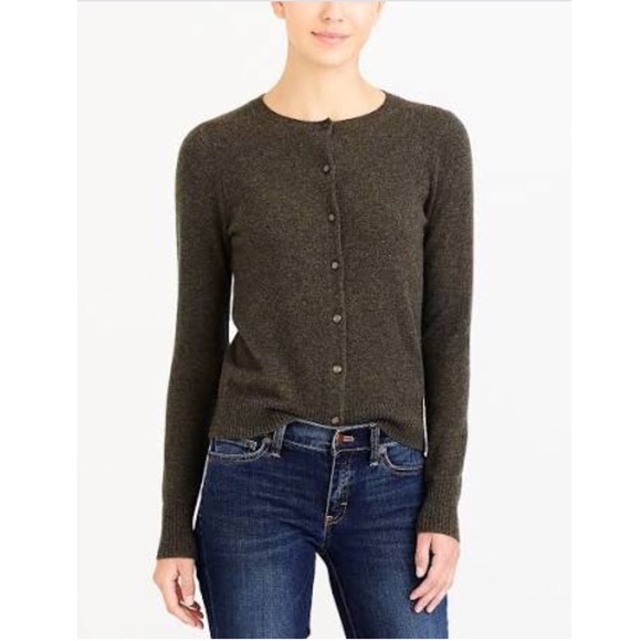 j crew cashmere cardigan sweater